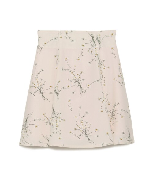 SNIDEL（スナイデル）の「タイニーマーガレットフレアスカート（ミニスカート・レディース・IVR/PNK/BLK・0/1）」の2枚目の写真