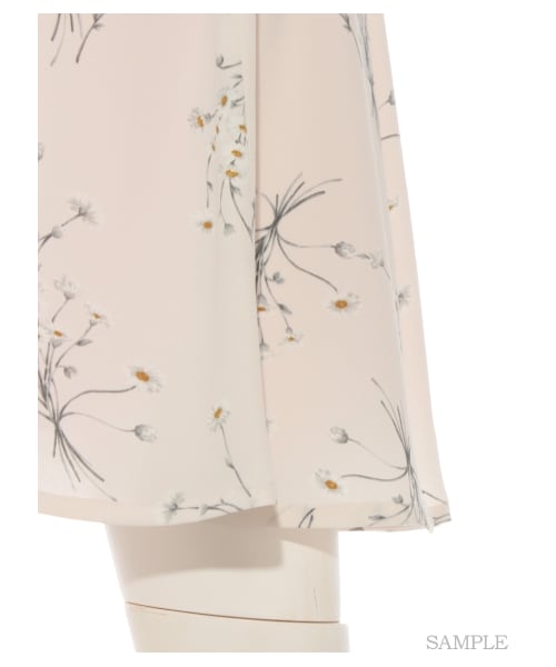 SNIDEL（スナイデル）の「タイニーマーガレットフレアスカート（ミニスカート・レディース・IVR/PNK/BLK・0/1）」の8枚目の写真