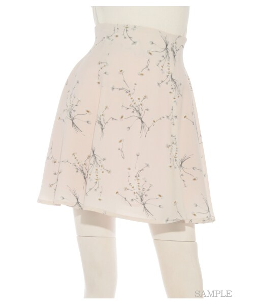 SNIDEL（スナイデル）の「タイニーマーガレットフレアスカート（ミニスカート・レディース・IVR/PNK/BLK・0/1）」の10枚目の写真