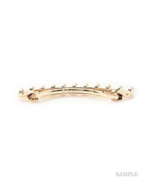 SNIDEL(スナイデル)の「パールバレッタ(ヘッドアクセサリー・レディース・SLV/GLD・F)」の4枚目の写真
