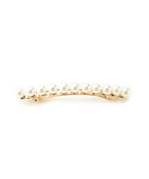SNIDEL(スナイデル)の「パールバレッタ(ヘッドアクセサリー・レディース・SLV/GLD・F)」の3枚目の写真