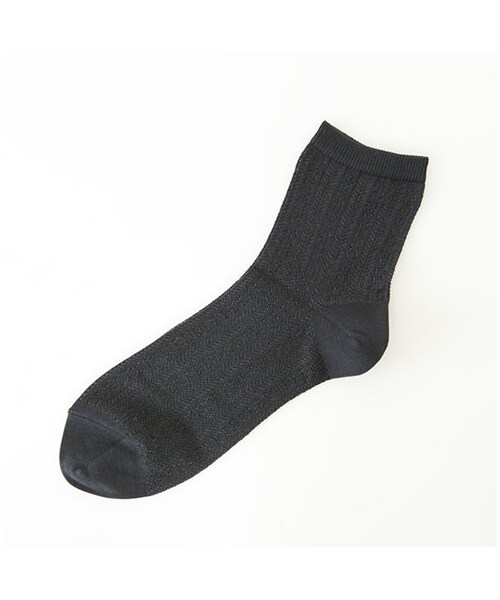 靴下屋（クツシタヤ）の「メッシュレースショートソックス（ソックス・靴下・レディース・シロ/クロ/チャコールグレー/ベージュ/ミント/メイブルー/コン/ラベンダー・22.0～24.0cm）」の3枚目の写真