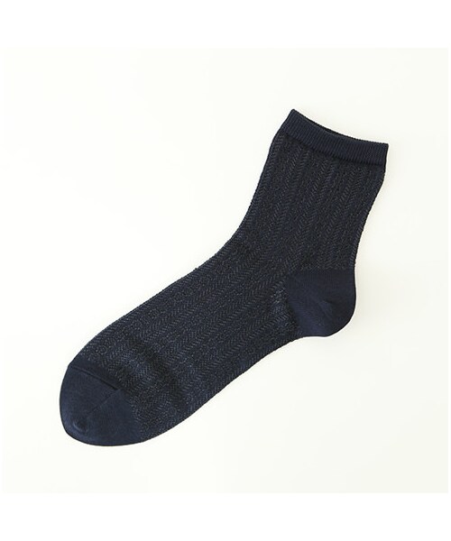 靴下屋（クツシタヤ）の「メッシュレースショートソックス（ソックス・靴下・レディース・シロ/クロ/チャコールグレー/ベージュ/ミント/メイブルー/コン/ラベンダー・22.0～24.0cm）」の6枚目の写真