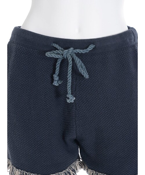 Ungrid（アングリッド）の「カラーフリンジニットショートパンツ（パンツ・レディース・オフホワイト/ネイビー・F）」の8枚目の写真