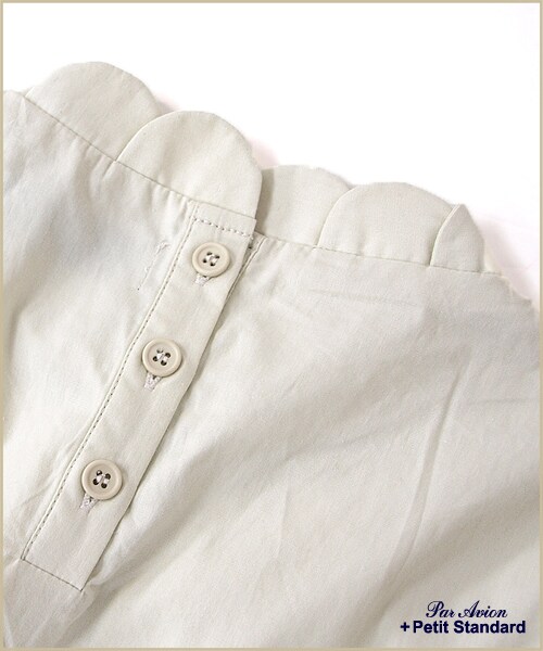 paravion（パラビオン）の「フラワーハイネックブラウス（トップス・レディース・オフホワイト/アイボリー/グレー・ワンサイズ）」の7枚目の写真