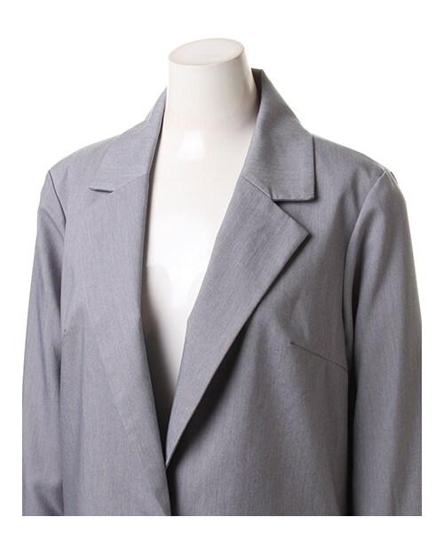 INGNI(イング)の「【春の新作】L103チェスター/ジャケット(ジャケット/アウター・レディース・グレー/カーキ/ベージュ/デニム/ブルー・M)」の3枚目の写真