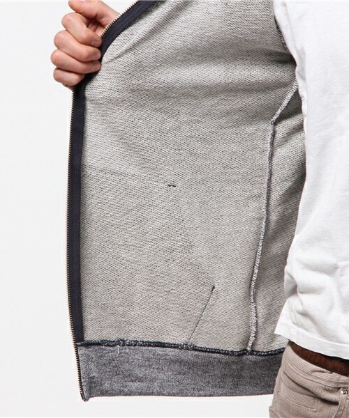 UNION STATION(ユニオンステーション)の「杢調無地パーカー(パーカー・メンズ・グレー系その他/ネイビー・SMALL/MEDIUM/LARGE/LL)」の10枚目の写真