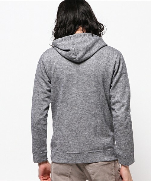 UNION STATION(ユニオンステーション)の「杢調無地パーカー(パーカー・メンズ・グレー系その他/ネイビー・SMALL/MEDIUM/LARGE/LL)」の4枚目の写真
