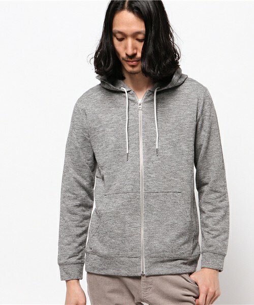 UNION STATION(ユニオンステーション)の「杢調無地パーカー(パーカー・メンズ・グレー系その他/ネイビー・SMALL/MEDIUM/LARGE/LL)」の1枚目の写真
