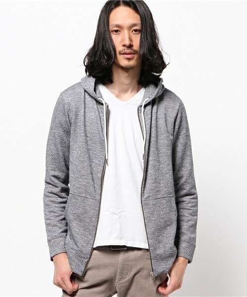 UNION STATION(ユニオンステーション)の「杢調無地パーカー(パーカー・メンズ・グレー系その他/ネイビー・SMALL/MEDIUM/LARGE/LL)」の5枚目の写真