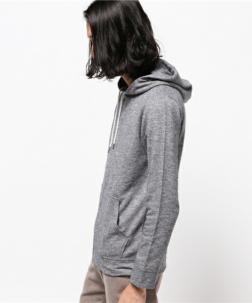 UNION STATION(ユニオンステーション)の「杢調無地パーカー(パーカー・メンズ・グレー系その他/ネイビー・SMALL/MEDIUM/LARGE/LL)」の3枚目の写真