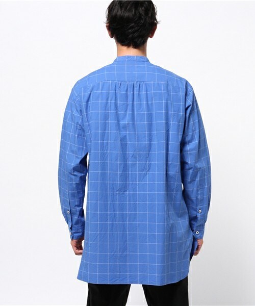 FRAPBOIS（フラボア）の「グラグラフ（シャツ/ブラウス・メンズ・ホワイト/ブルー・2/3）」の4枚目の写真