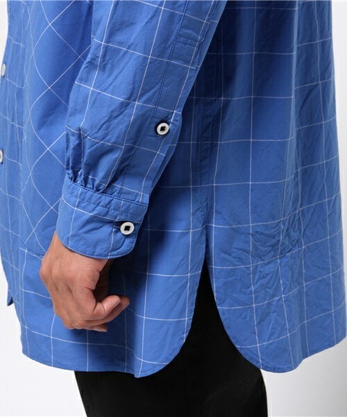 FRAPBOIS（フラボア）の「グラグラフ（シャツ/ブラウス・メンズ・ホワイト/ブルー・2/3）」の7枚目の写真