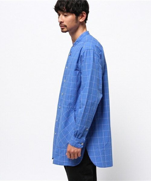 FRAPBOIS（フラボア）の「グラグラフ（シャツ/ブラウス・メンズ・ホワイト/ブルー・2/3）」の3枚目の写真