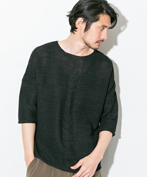 Iroquois（イロコイ）の「〈STUDIOUS限定〉和紙ニット カーキ（）」 - WEAR
