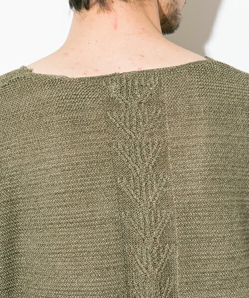Iroquois（イロコイ）の「〈STUDIOUS限定〉和紙ニット カーキ（）」 - WEAR