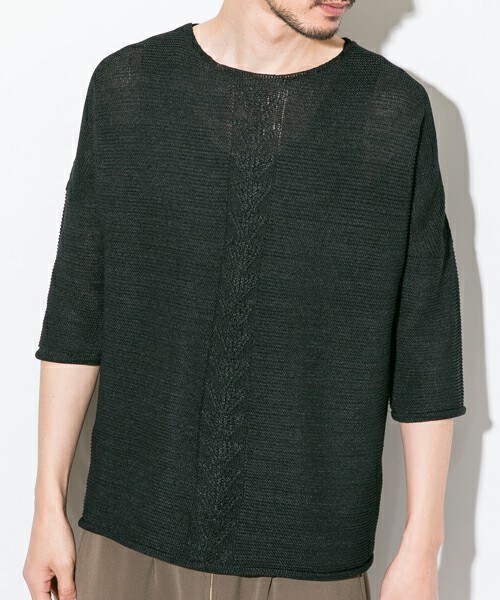 Iroquois（イロコイ）の「〈STUDIOUS限定〉和紙ニット カーキ（）」 - WEAR