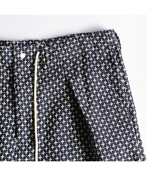 SASQUATCHfabrix.（サスクワァッチファブリックス）の「SASHIKO HAKAMA Shorts（パンツ・Navy・M/L）」の4枚目の写真
