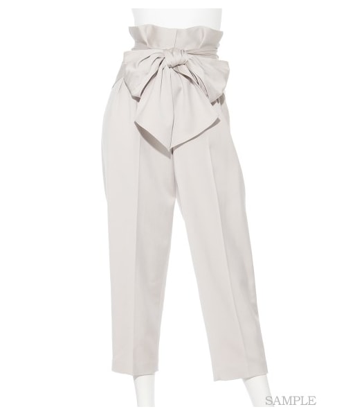 FRAY I.D（フレイアイディー）の「リボンタックパンツ（タックパンツ  