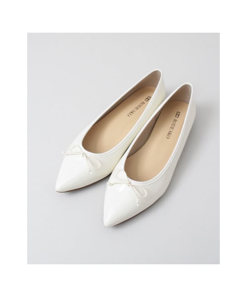 RODE SKO（ロデスコ）の「CAMERON リボンポインテッドバレエ（シューズ・レディース・RED/L.BLUE/MILKY WHT・35/36/37/38/39）」の3枚目の写真