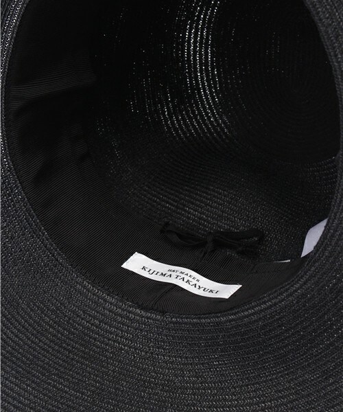 KIJIMA TAKAYUKI（キジマ　タカユキ）の「KIJIMA TAKAYUKI オーバーサイズペーパーハット（ハット・メンズ・ブラック/ホワイト・2）」の7枚目の写真