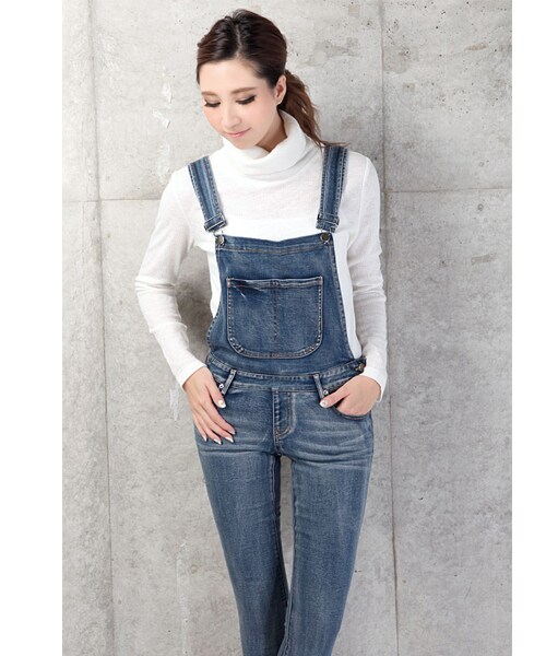 BLAIR by MOERY(ブレア)の「デニムサロペット(サロペット/オーバーオール・レディース・インディゴ・XS/S/M)」の3枚目の写真