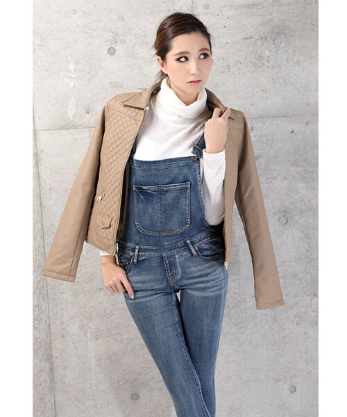 BLAIR by MOERY(ブレア)の「デニムサロペット(サロペット/オーバーオール・レディース・インディゴ・XS/S/M)」の5枚目の写真