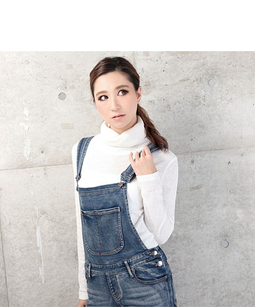 BLAIR by MOERY(ブレア)の「デニムサロペット(サロペット/オーバーオール・レディース・インディゴ・XS/S/M)」の10枚目の写真