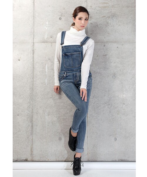 BLAIR by MOERY(ブレア)の「デニムサロペット(サロペット/オーバーオール・レディース・インディゴ・XS/S/M)」の11枚目の写真