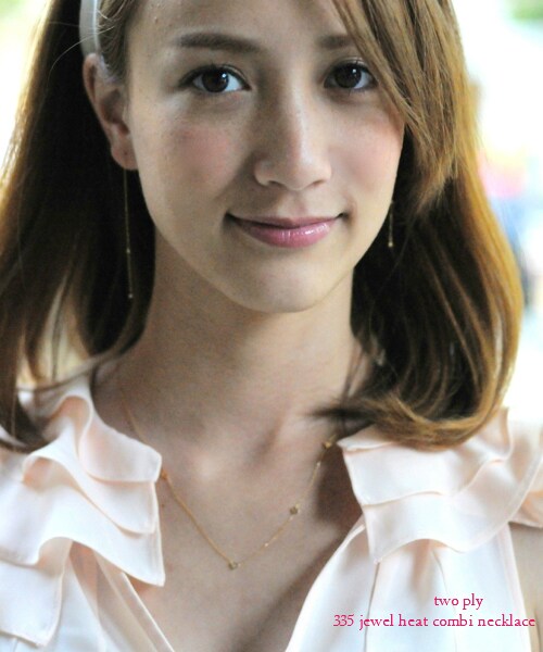 two ply（トゥープライ）の「トゥー プライ 335 ジュエル ハート コンビ ネックレス（ネックレス・レディース・ゴールド・45cm）」の3枚目の写真