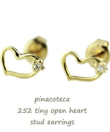 pinacoteca | ピナコテーカ 252 タイニー オープン ハート スタッド ピアス(ピアス（両耳用）)