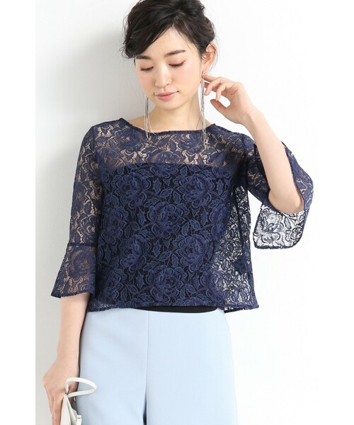 Noble（ノーブル）の「レース クロップドブラウス（）」 - WEAR