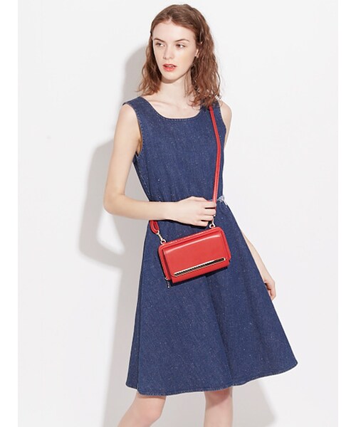 MURUA（ムルーア）の「【LIFE】ウォレットポーチショルダーBAG（バッグ・レディース・ホワイト/ブラック/レッド）」の8枚目の写真