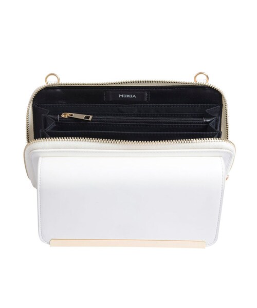 MURUA（ムルーア）の「【LIFE】ウォレットポーチショルダーBAG（バッグ・レディース・ホワイト/ブラック/レッド）」の12枚目の写真
