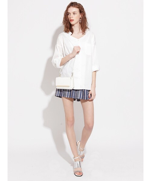 MURUA（ムルーア）の「【LIFE】ウォレットポーチショルダーBAG（バッグ・レディース・ホワイト/ブラック/レッド）」の6枚目の写真