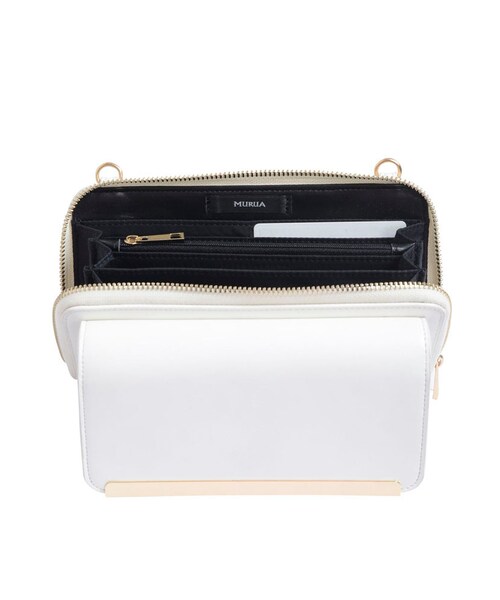 MURUA（ムルーア）の「【LIFE】ウォレットポーチショルダーBAG（バッグ・レディース・ホワイト/ブラック/レッド）」の13枚目の写真