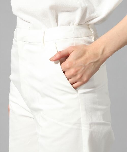 BLISS POINT（ブリスポイント）の「コットンツイルバギーパンツ（パンツ・レディース・ホワイト/ライトグレー/ベージュ・M/L）」の10枚目の写真