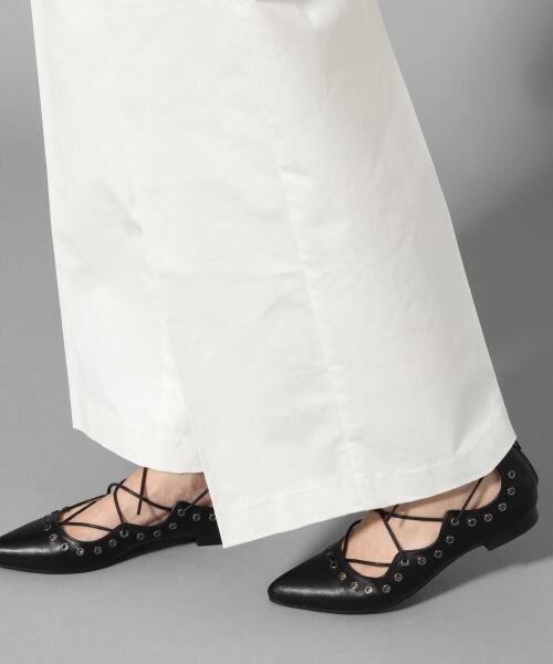 BLISS POINT（ブリスポイント）の「コットンツイルバギーパンツ（パンツ・レディース・ホワイト/ライトグレー/ベージュ・M/L）」の11枚目の写真