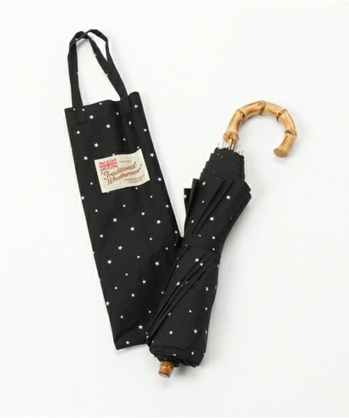 Traditional Weatherwear 折りたたみ傘 ブラック Traditional Weatherwear 折りたたみ傘 「別注」「Traditional