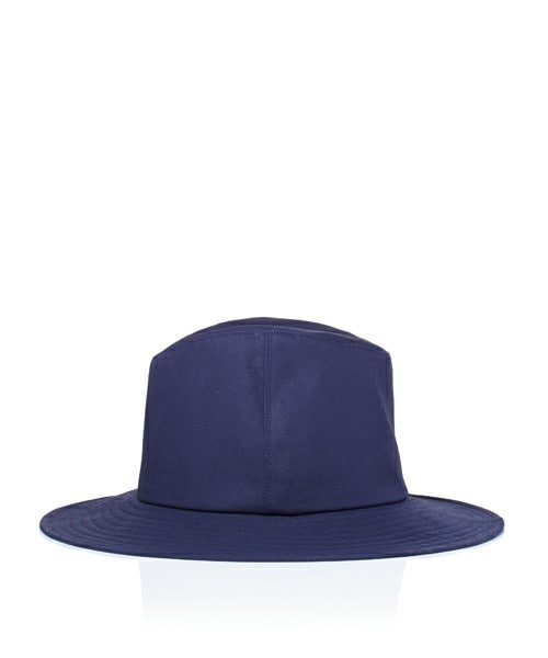 KIJIMA TAKAYUKI(キジマ タカユキ)の「KIJIMA TAKAYUKI ワイドブリムコットンハット(ハット・メンズ・ブラック/ネイビー・2)」の4枚目の写真