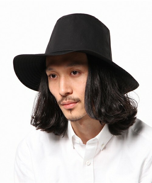 KIJIMA TAKAYUKI(キジマ タカユキ)の「KIJIMA TAKAYUKI ワイドブリムコットンハット(ハット・メンズ・ブラック/ネイビー・2)」の8枚目の写真