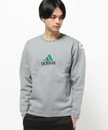 adidas EQUIPMENT ネイビー トレーナー スウェット EQT ウォッシュ クルーネックスウェット / トレーナー
