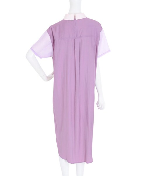 merry jenny（メリージェニー）の「ボックスシャツワンピース（ワンピース/ドレス・レディース・オフホワイト/ブラック/パープル・F）」の10枚目の写真