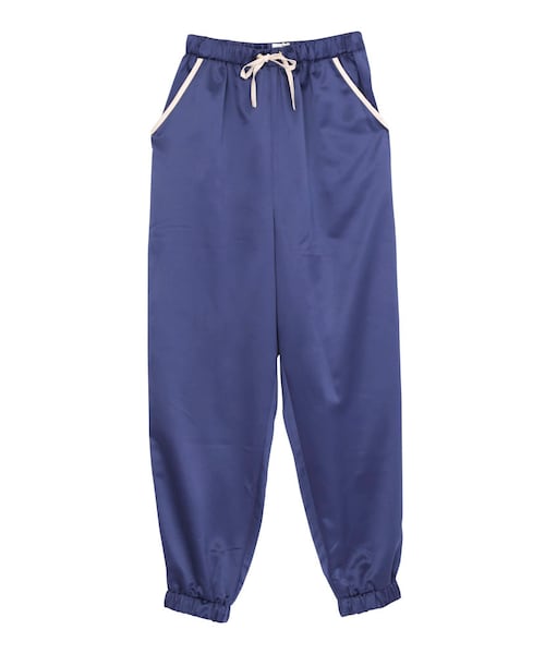 merry jenny（メリージェニー）の「バイカラーサテンパンツ（パンツ・レディース・ピンク/ネイビー/ベージュ・F）」の3枚目の写真