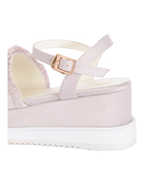 merry jenny（メリージェニー）の「チュールフリルサンダル（シューズ・レディース・ブラック/ネイビー/ベージュ・M/L）」の12枚目の写真