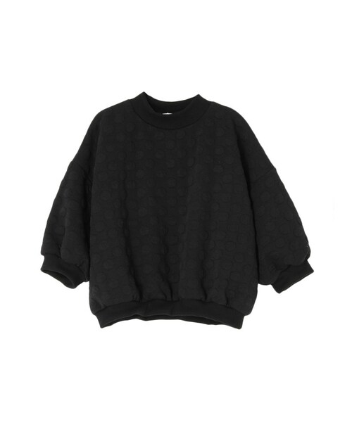 merry jenny（メリージェニー）の「ぽこぽこドットTOPS（トップス・レディース・オフホワイト/ブラック/ピンク・F）」の2枚目の写真