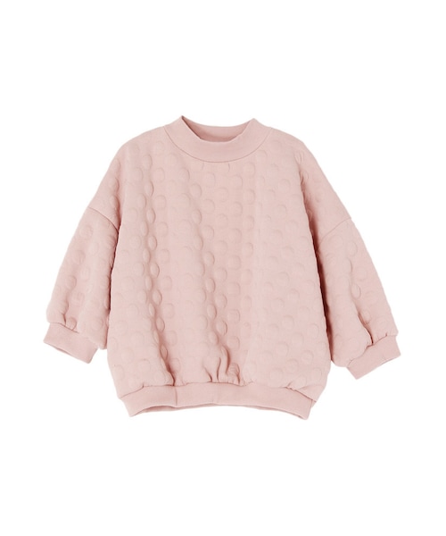 merry jenny（メリージェニー）の「ぽこぽこドットTOPS（トップス・レディース・オフホワイト/ブラック/ピンク・F）」の3枚目の写真