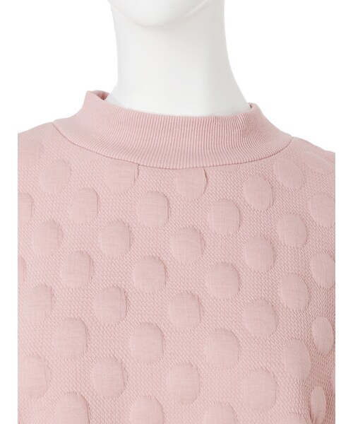 merry jenny（メリージェニー）の「ぽこぽこドットTOPS（トップス・レディース・オフホワイト/ブラック/ピンク・F）」の9枚目の写真