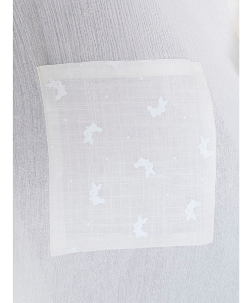 merry jenny（メリージェニー）の「キモノスリーブガウン（ジャケット/アウター・レディース・オフホワイト/ピンク・F）」の12枚目の写真