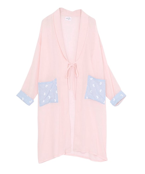 merry jenny（メリージェニー）の「キモノスリーブガウン（ジャケット/アウター・レディース・オフホワイト/ピンク・F）」の2枚目の写真